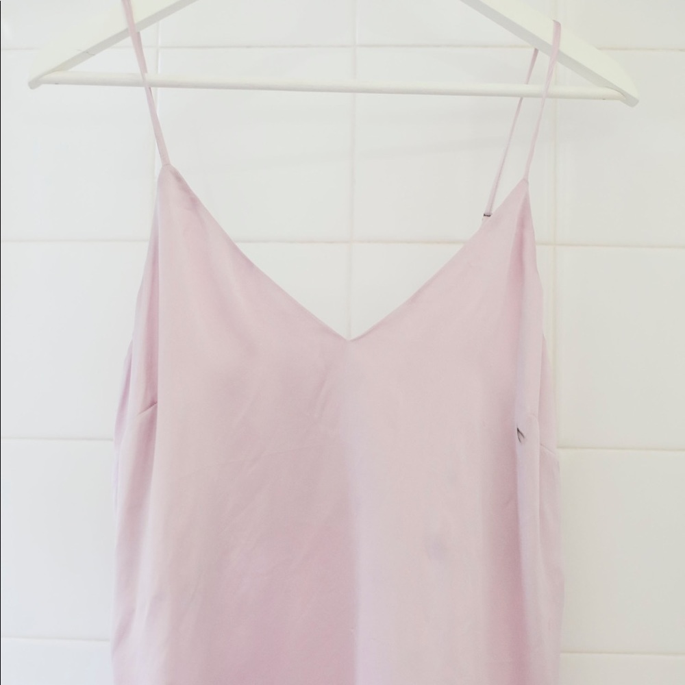 Anine Bing Lavender Silk Loose Tank